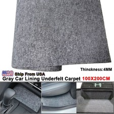 1mx2m Universal Gray Underfelt Carpet Car Trunk Liner Upholstery Replacement