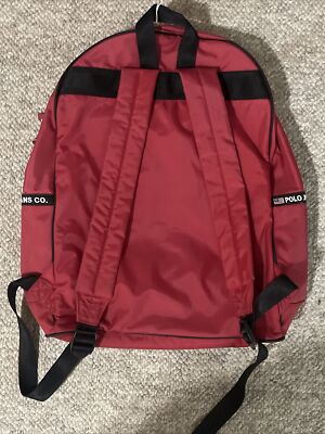 POLO JEANS CO Ralph Lauren Vintage Backpack, Red Blue Flag | eBay