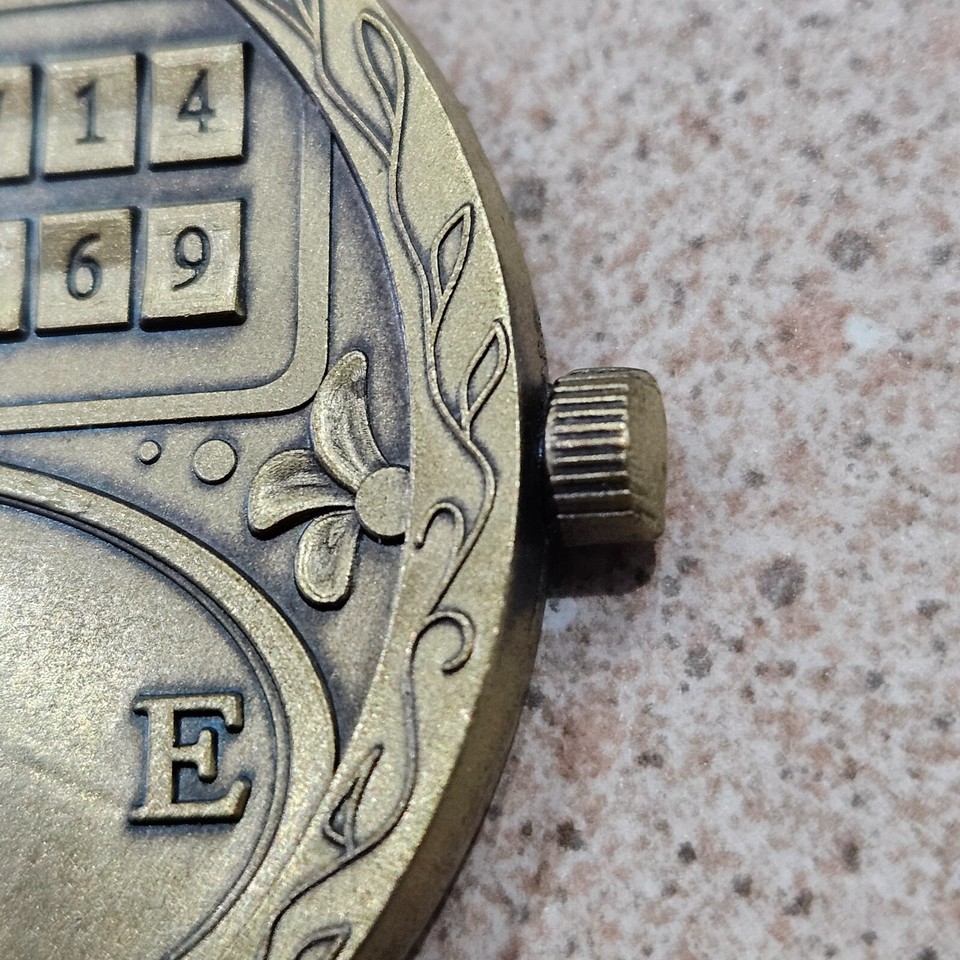 Vintage Compass Steampunk Style Geocoin Unique Geocaching 1-7/8 Inch ...