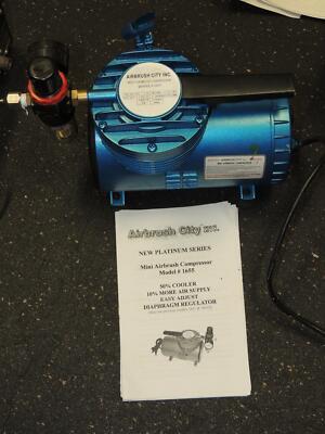  Airbrush City Mini Airbrush Portable Compressor Model 1655 Works