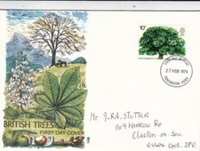 GB 1974 Horse Chestnut Philart FDC Colchester Cancel written VGC