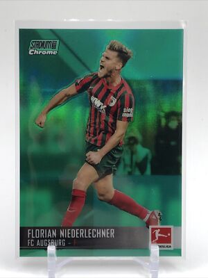 2021 Stadium Club Chrome Bundesliga Green Refractor /99 Florian Niederlechner