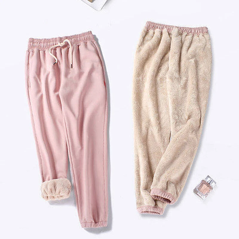 Women Warm Jogging Pants Winter Thick Fleece Lined Trousers Joggers Sporthose