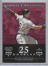 2007 Topps DAN UGGLA Moments & Milestones 25 doubles Florida Marlins 1/1