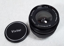 Vivitar Auto Wide-Angle 28mm 1:2.5 Camera Lens 58mm Nikon F Mount Non-AI