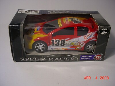 Speed Racer Peugeot Hatchback Rally Car Friction Racer 1/25 Plastic Uprm