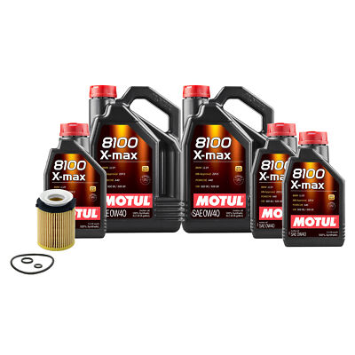 13L Motul 8100 X-MAX 0W40 WIX Filter Motor Oil Change Kit API SN