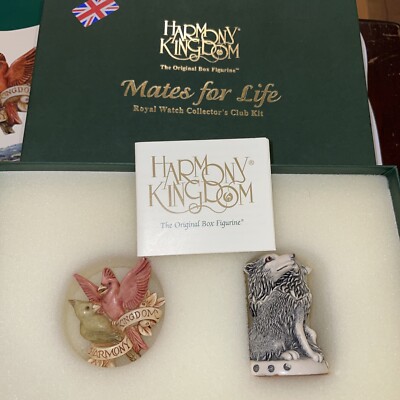 HARMONY KINGDOM - 2004 ROYAL WATCH COLLECTOR KIT - MATES FOR LIFE (WOLVES)