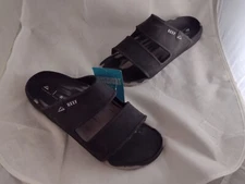 Reef Men's Oasis Double up Sandal Slides Shoes Black/Taupe Marble - US Size 12