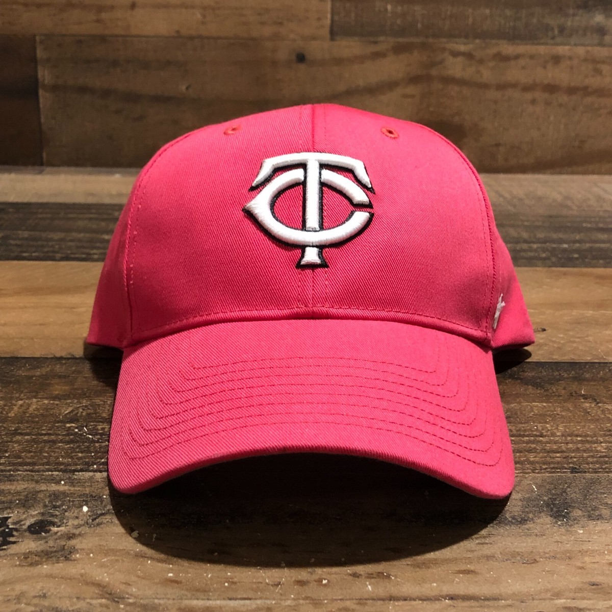 Minnesota Twins Hat Snapback Cap Women Pink '47 MLB Baseball TC Logo READ