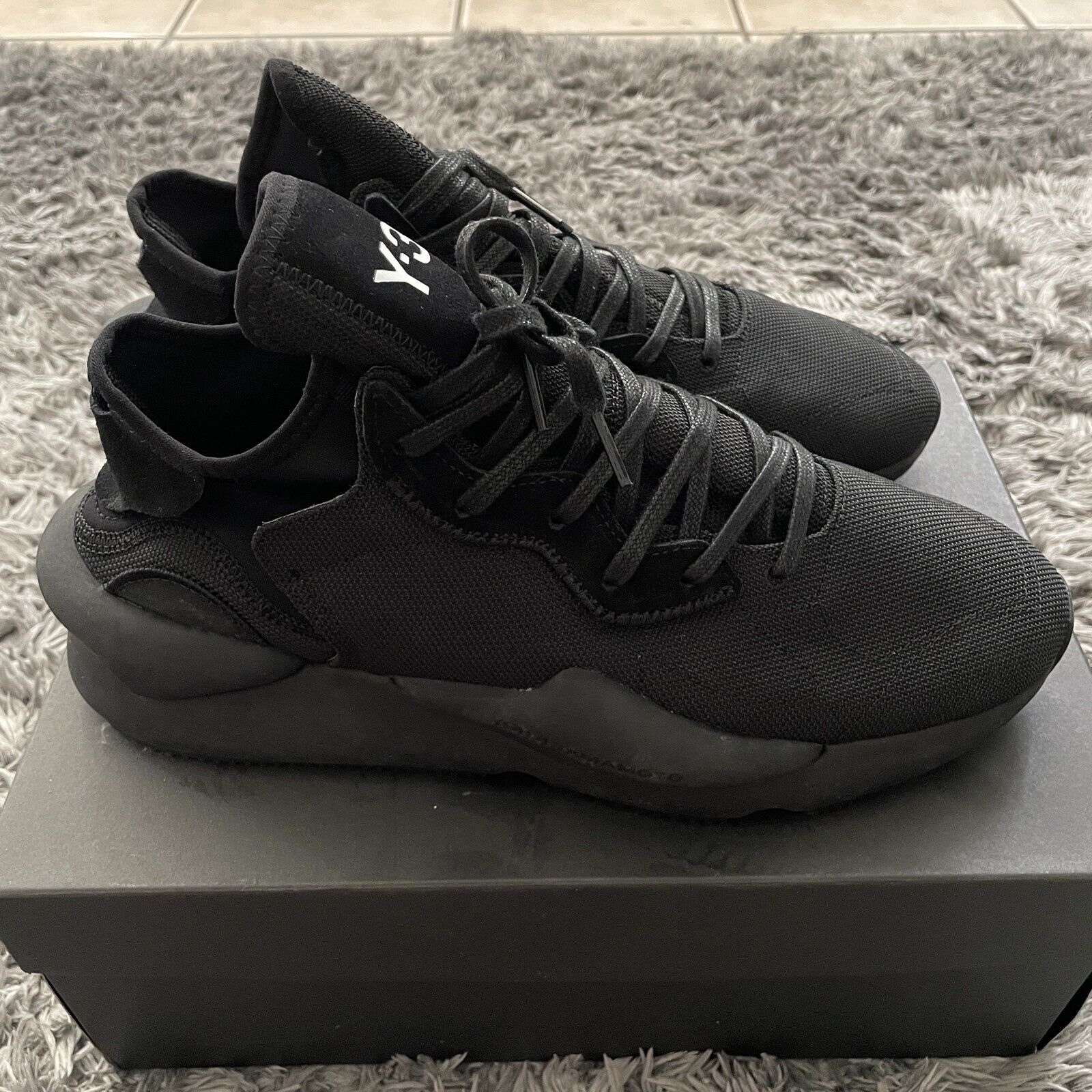 adidas y-3 kaiwa Black Canva Size 12