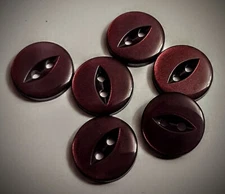 5/8" 2-Hole Fish Eye Wine Craft/Clothing Buttons