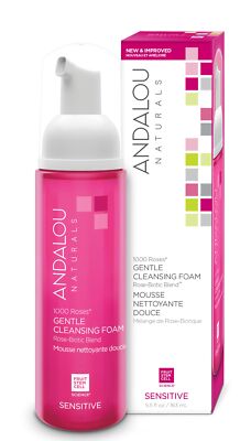 Andalou Naturals Foaming Face Wash 5.5 Fl Oz Gentle Cleanser for Sensitive Skin