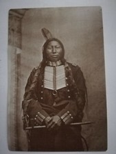 Cartolina Indiani d'America - Crow King Hunkpapa Sioux Chief  D.F.Barry 1881 