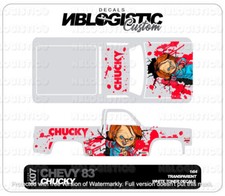 '83 CHEVY SILVERADO Custom WaterSlide Decal for hot wheels 1/64 08