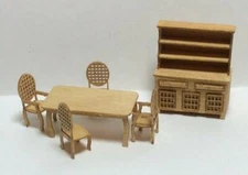Quarter inch scale traditional dining room furniture kit