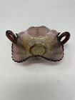 Fenton Amethyst Carnival "Persian Medallion" 2 Handled Bon Bon — photo 2