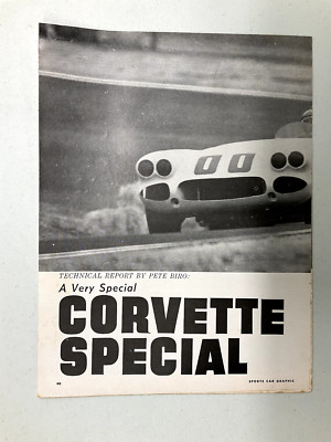 C057 CORVETTE Racing Article 1962 CORVETTE SPECIAL 6 pages Mar 1962