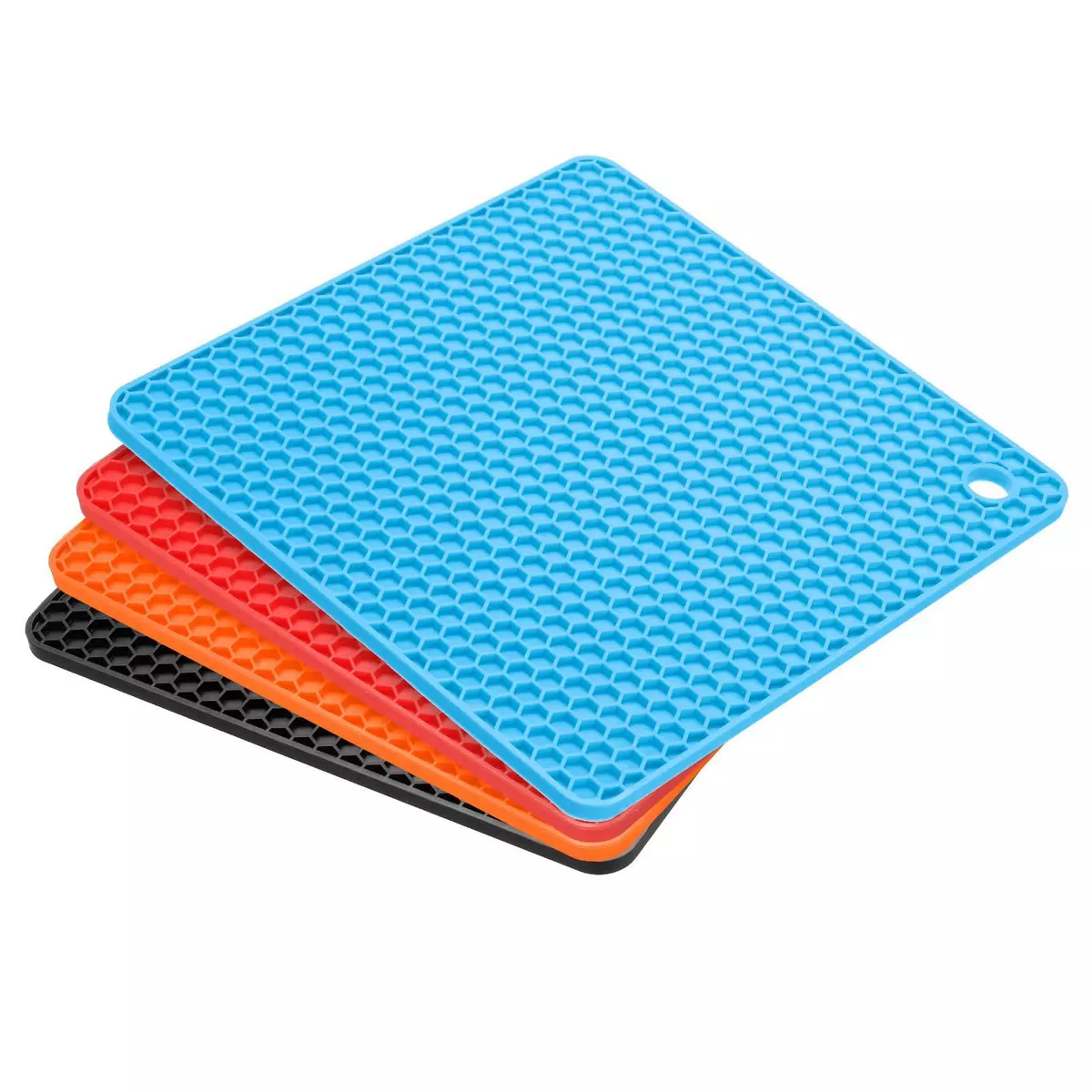 Silicone Pot Holder Trivets - Non Slip Heat Resistant Trivet Silicone Potholder Can Be used for Jar Opener, Spoon Holder, Oven Mitts, Placemats, Pot