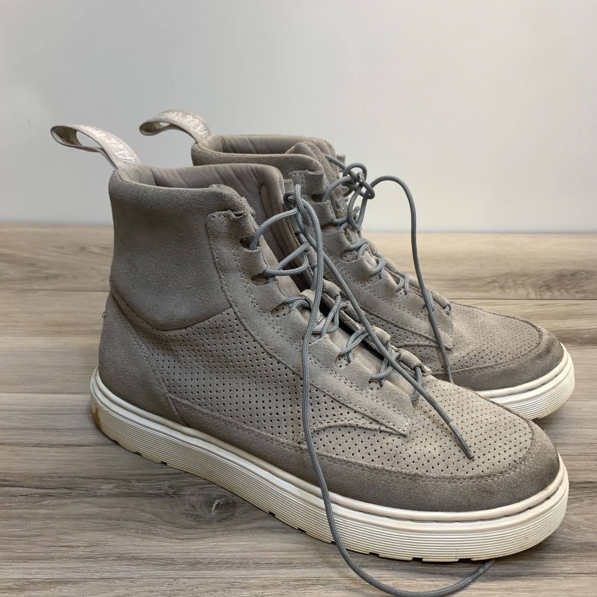 DR MARTENS Kamar High Top Sneaker Boots - Mens Size 9 - Gray Suede Lace-Up Midi DR MARTENS Kamar High Top Sneaker Boots - Mens Size 9 - Gray  main image 2