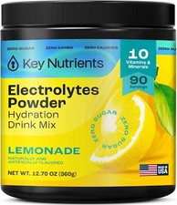 Multivitamin Electrolytes Powder No Sugar - Refreshing Lemonade Electrolyte Powd