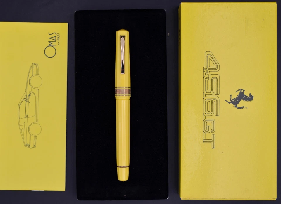 OMAS Ferrari 456GT Yellow Limited Edition Rollerball Pen (RB) - Image 3 of 4