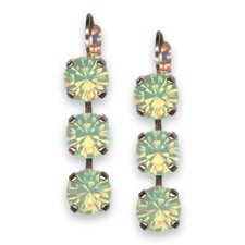 Earrings by Mariana Woman Precious Chrysolite Opal Swarovski Crystals