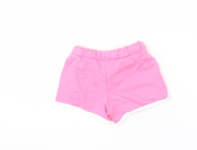 Short De Sport Fille Marks And Spencer - Rose - Taille 2-3 Ans - 100% Coton