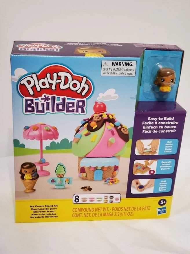 Play Doh Builder Ice Cream Stand Toy Building Kit NEW SEALED