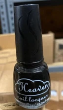 Heaven Nail Lacquer, Black Nail Polish, 1183 Hula Girl 