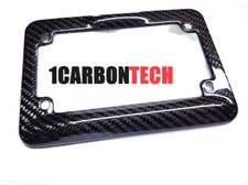 DUCATI -YAMAHA-HONDA CBR-SUZUKI- REAL CARBON FIBER LICENSE PLATE FRAME IN TWILL