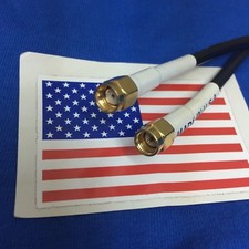 RP-SMA Male Jack To SMA Male Plug Straight Jumper Pigtail 3' MADE IN USA