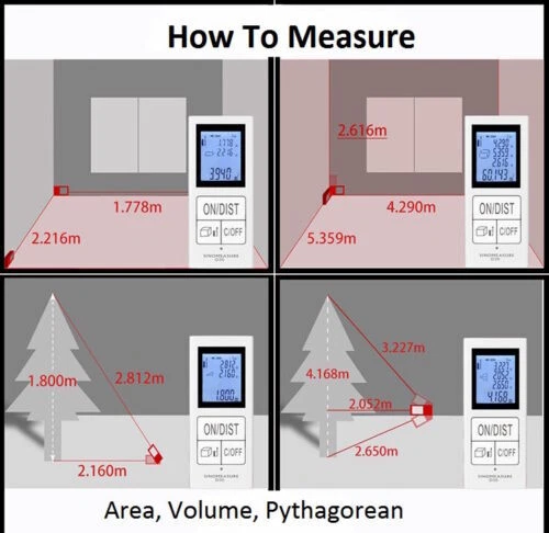 MINI laser distance meter,measure range 60m,laser rangefinder, laser measure - Image 3 of 4