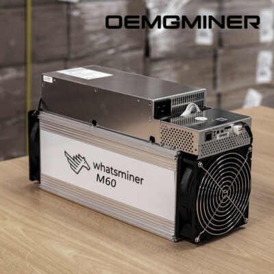 New Whatsminer M60 168T 3343W ASIC Miner BTC Bitcoin Miner Include