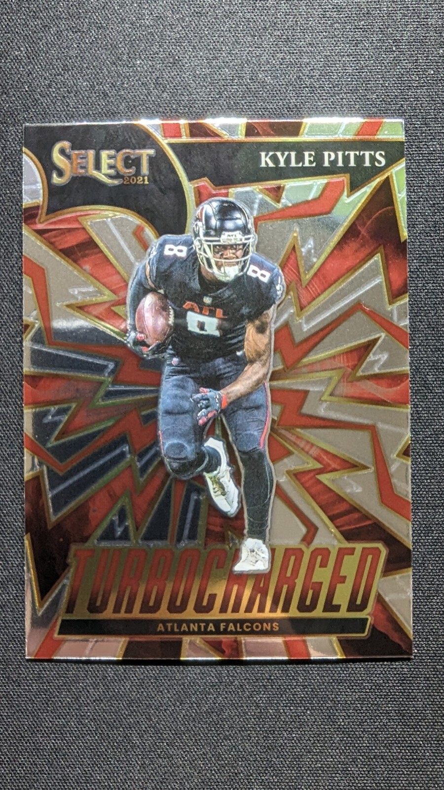 KYLE PITTS 2021 Panini Select Turbocharged Silver Prizm Falcons RC TUR-10