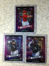 Lot (3) 2021 PURPLE VELOCITY Crusade ANDREW VAUGHN RC Mike Trout Luis Robert