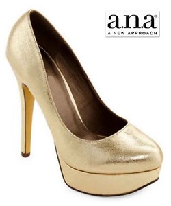 gold platforms heels