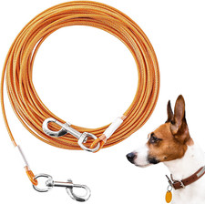 Tie Out Cable for Dogs,150Ft Dog Leads,Heavy Duty Tie Out Cable for Large Dogs u