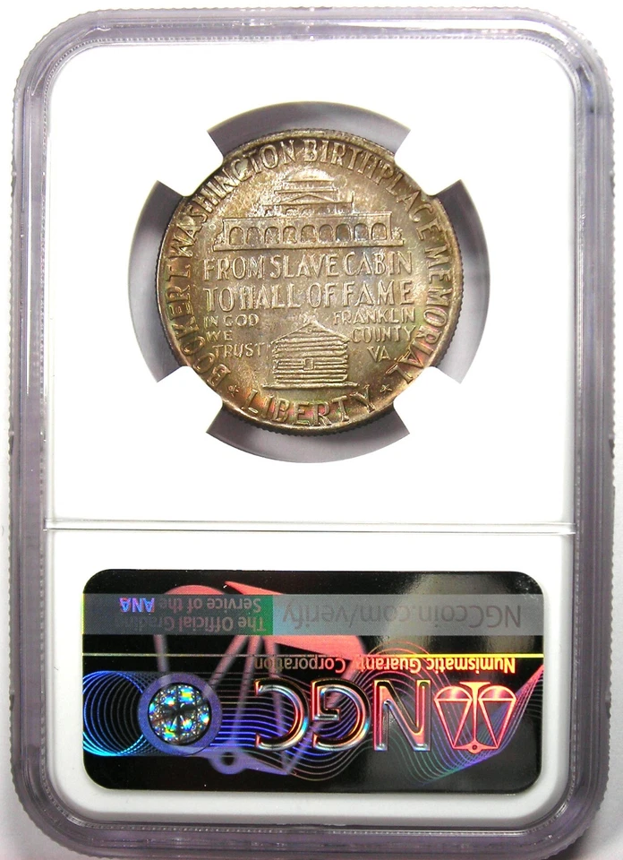 1946 BTW Booker T Washington Half Dollar 50C Coin - NGC MS67 - $1,150 NGC Value - Image 3 of 4