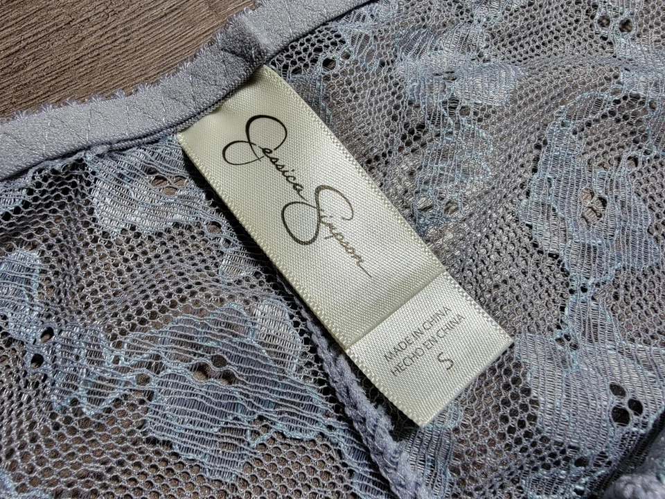 Sexy ropa interior de encaje para mujer Jessica Simpson talla: S color: azul claro MRSP $36 Foto 3 de 4