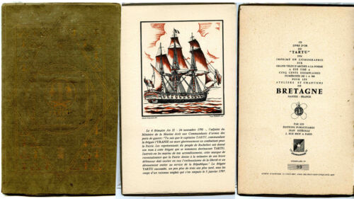 Ateliers et Chantiers de Bretagne. Livre d'Or du TARTU.Illustré par P.Rousseau. - Afbeelding 1 van 1