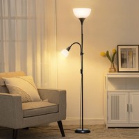 Mother & Child Standard Floor Lamp Uplighter Adjustable Reading Standing Light