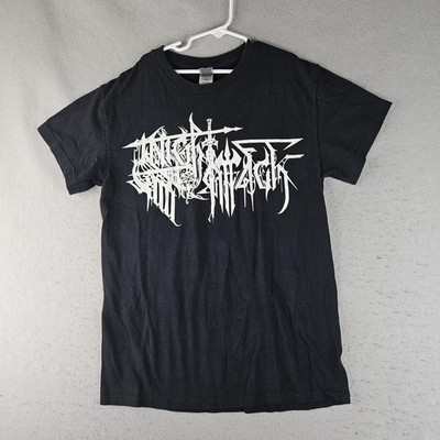 Night Attack Shirt Mens Small Black Heavy Metal Band Tee Aggressive Music Tour
