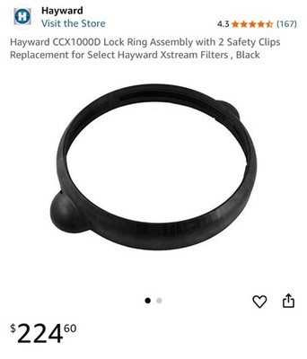 hayward pool filter parts CCX1000D lock ring xstream filtration series Open Box