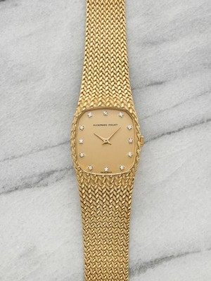 Vintage 1985 Audemars Piguet Cobra 18k YG Champagne Diamond Dial Manual 27mm
