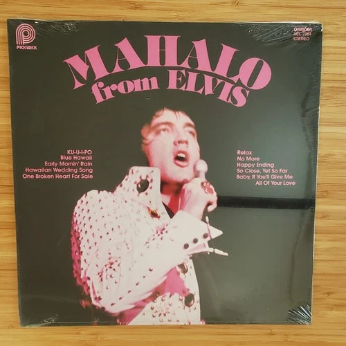 ELVIS - Mahalo From Elvis / '70s Pop Rock SEALED LP