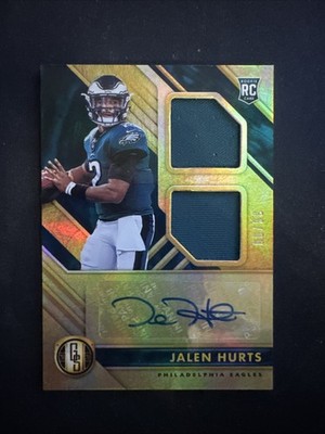 2020 Panini Gold Standard - Rookie Jersey Autographs Double Jalen Hurts #249 /99