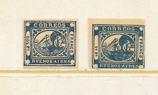 Argentina - Buenos Aires Local #2 and #7 Reprints Mint No Gum