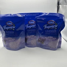 Lot of 3 Bags | Clorox Fraganzia | Lavender In-Wash Scent Booster Crystals 10oz