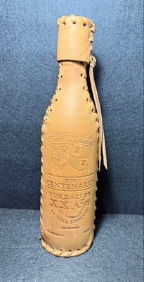 RON CENTENARIO FUNDACION Empty Bottle Leather Wrapped Costa Rica Rum from Japan